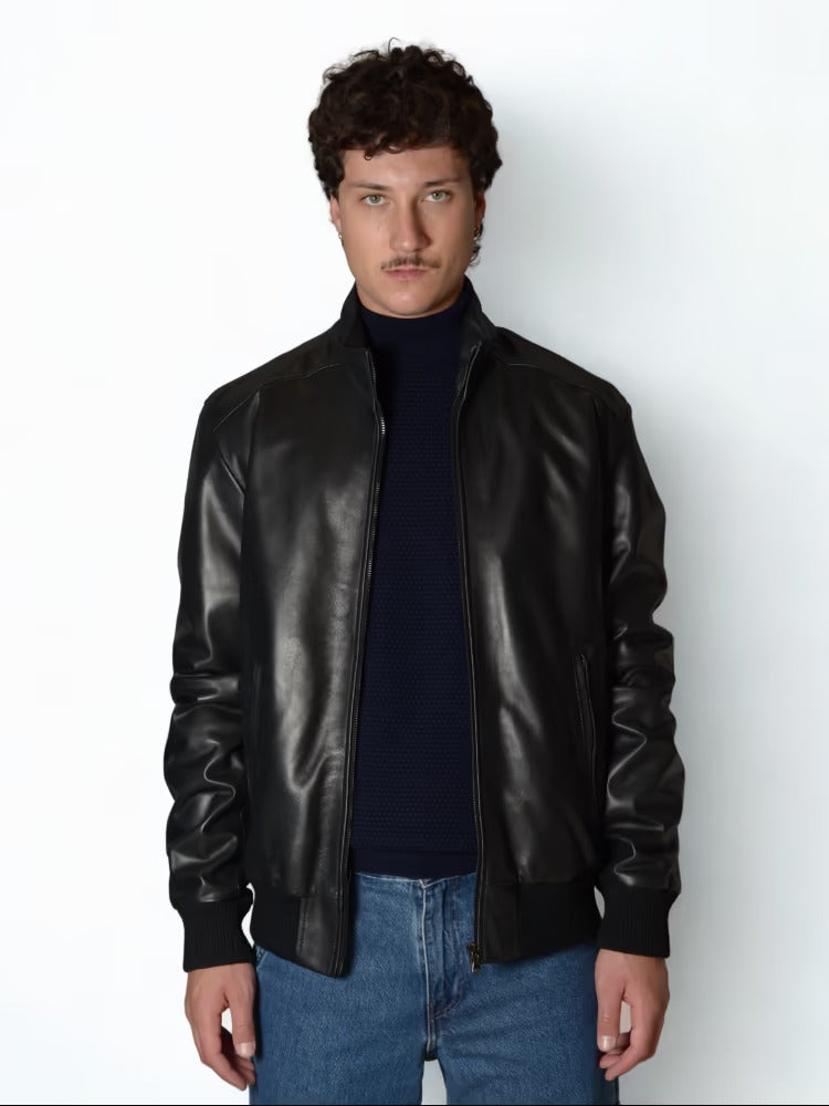 Giubbotto in pelle Masterpelle bomber in nappa