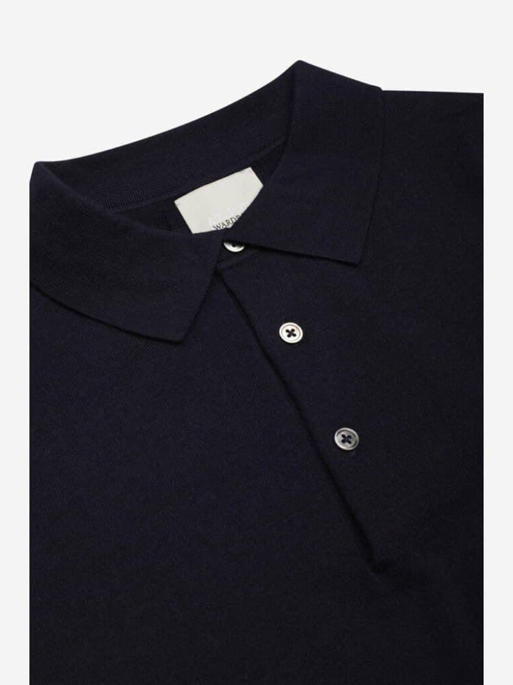 Polo AT.P.CO a manica lunga in lana merinos