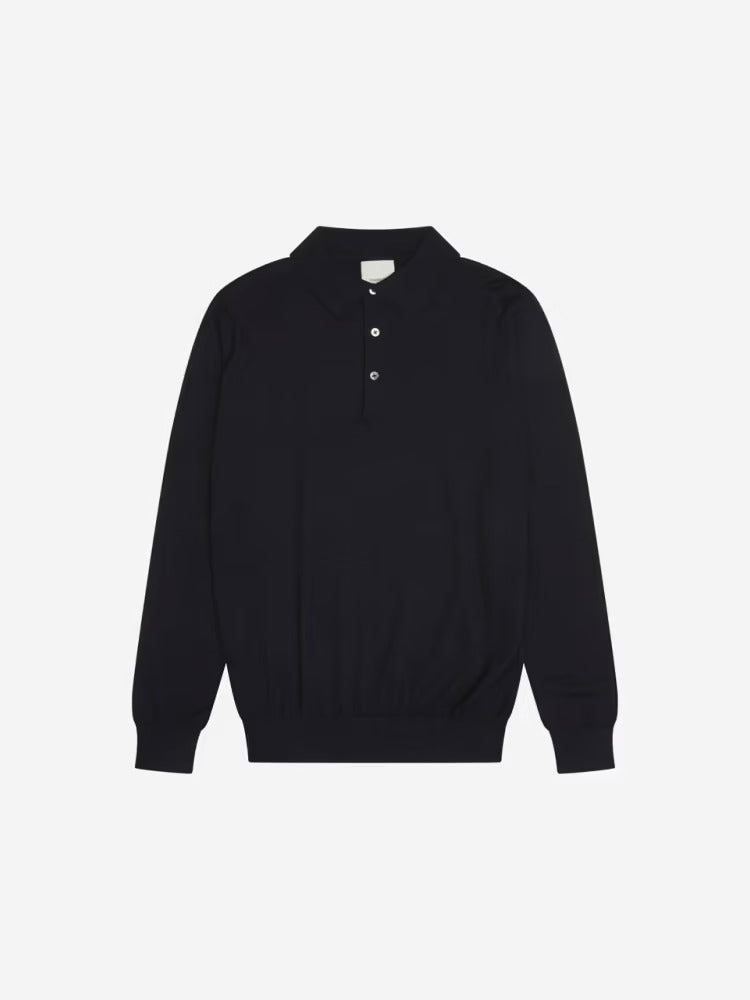 Polo AT.P.CO a manica lunga in lana merinos