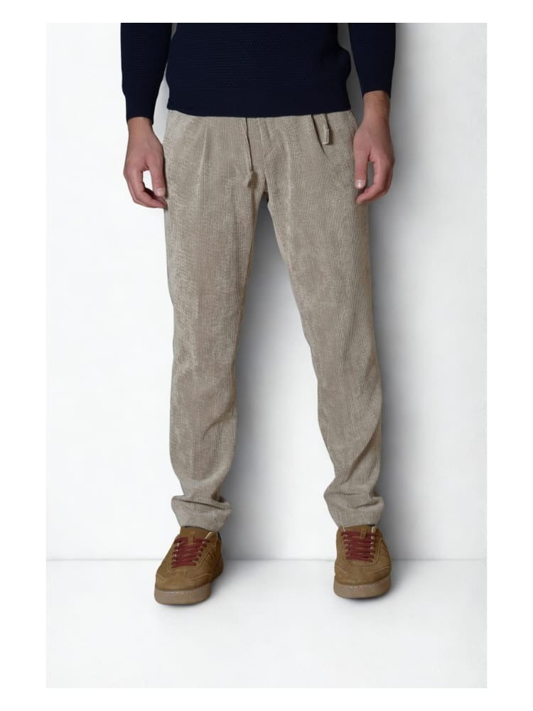 Pantaloni AT.P.CO Berlino in velluto con coulisse