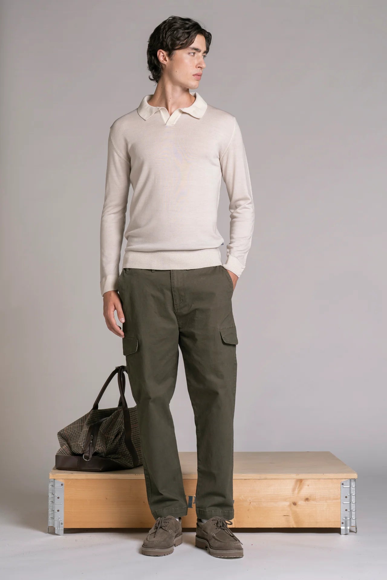 Polo Impure Neil modello skipper in lana merino