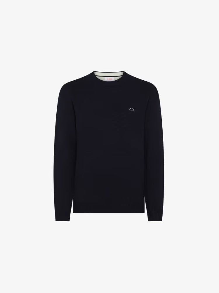 Maglia Sun68 girocollo in lana e cashmere