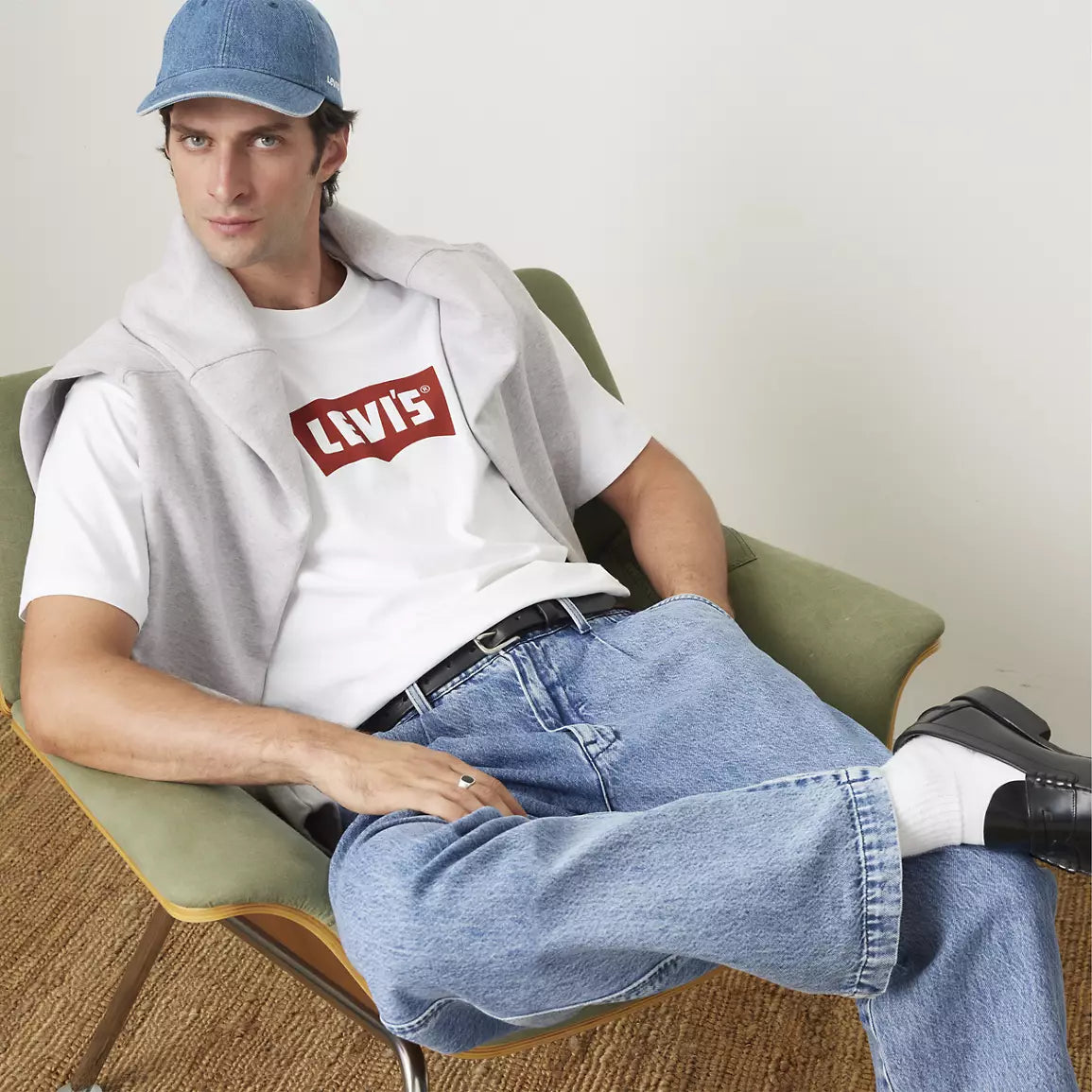 T-shirt Levi's vintage con grafica Batwing