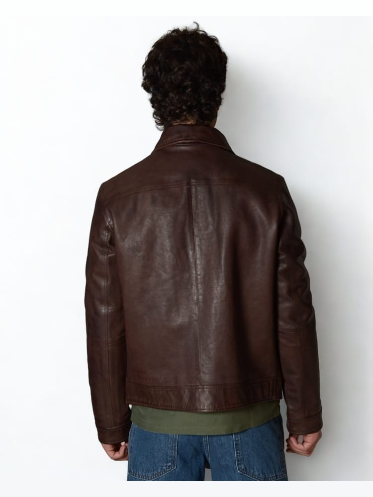 Giubbotto Talenti modello aviatore in pelle